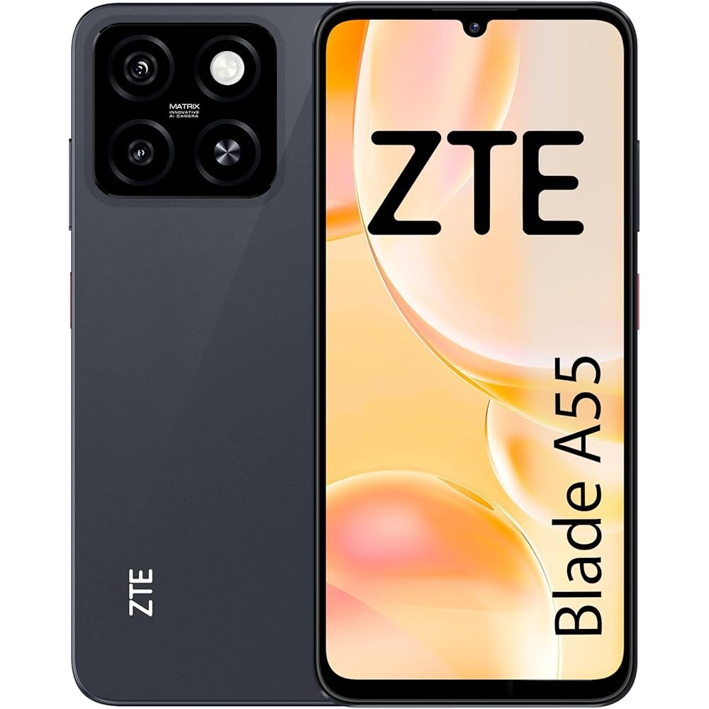 ZTE ブレードA55 Blackview BV6200 専用 Zte BLADE A55 BLACK 4+8+128GB - Telefono Movil 6,7