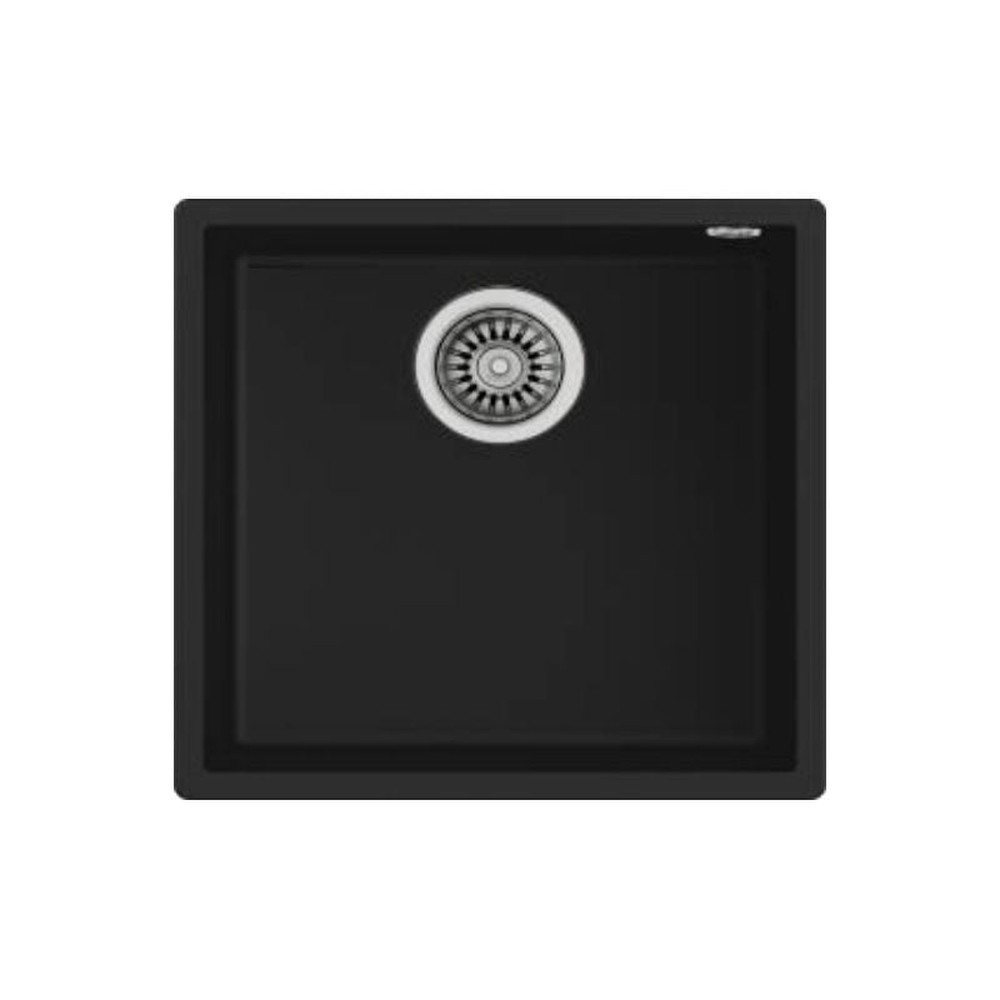 Teka Tegranite Square 50.40 Spüle In Schwarz – 60 Cm, Granitoberfläche, 20 Cm Tief, Unterbau